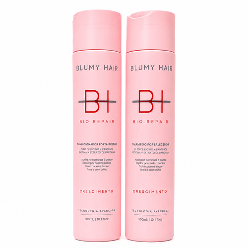 Kit Dupla Blumy Hair Bio Repair: shampoo e condicionador fortalecedores